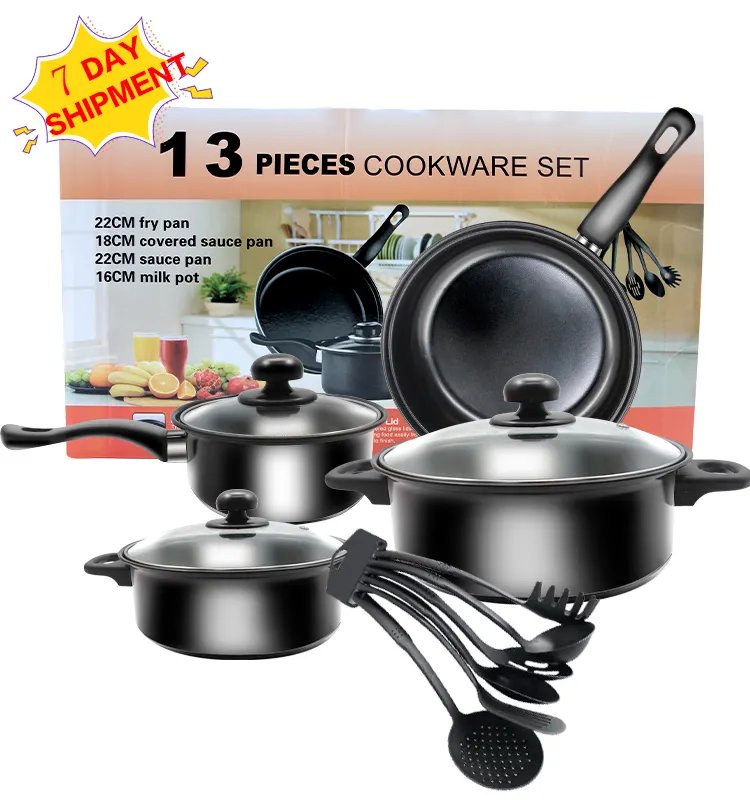 Cooking pots sets nonstick cookware Hot Selling Cast Iron Kitchen Cooking Pots & Frying Pans