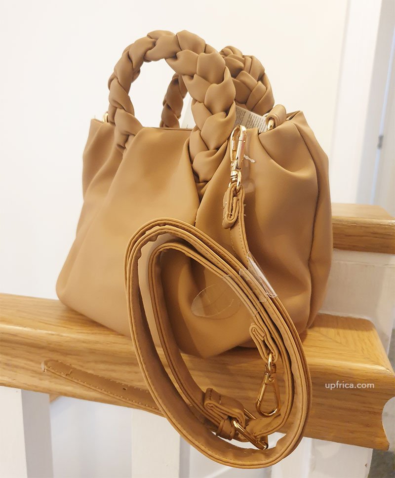 Mini Stylish Woman Leather Ruched Shoulder Bag Tote Bag Plait Handle Hot Selling Luxury Handbag High-Quality Ladies PU Leather for Makeup Lipstick Purses Accessories