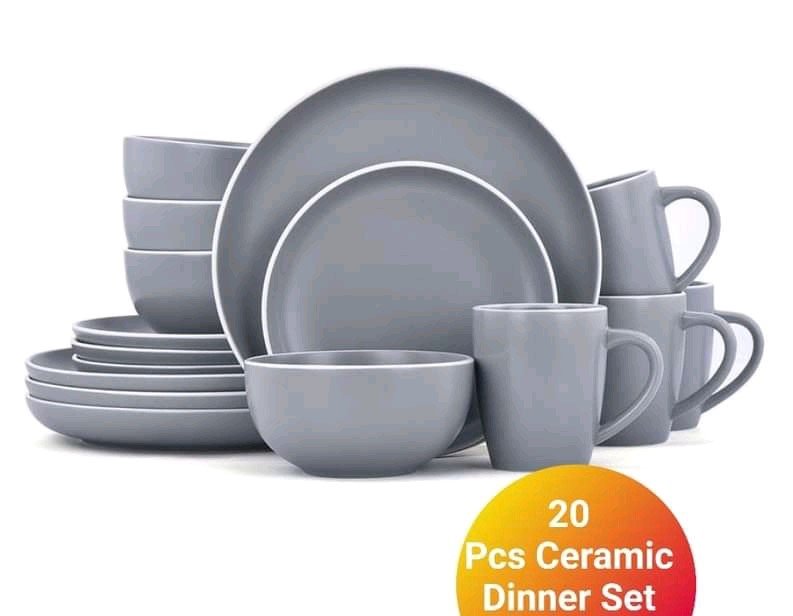 20 Pieces Ceramic Dinner Set Dinnerware