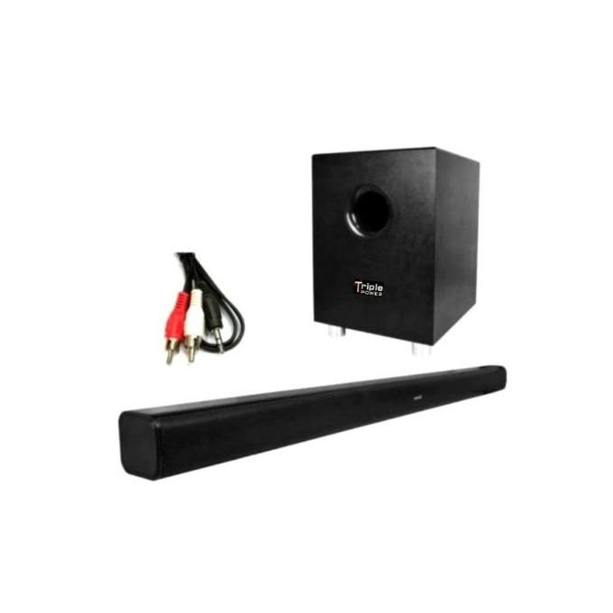 Triple Power Sound bar & Wireless Woofer with Remote Control C100PLUS
