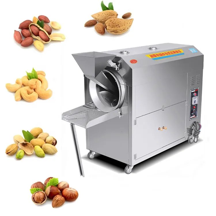 Groundnunt Peanut Almond RoasterSmall Scale Production Line Cashew Nut Butter Making Machine