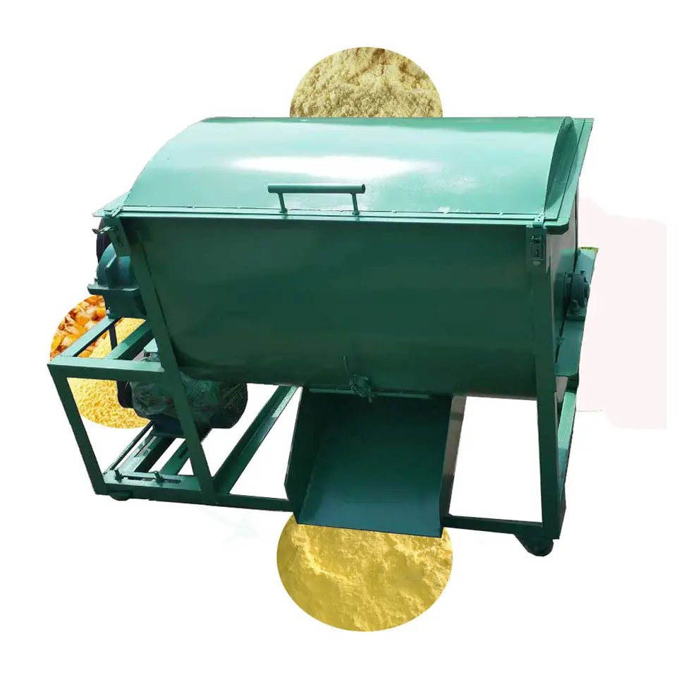 Animal feed processing machines horizontal poultry corn grain feed mixer HJ-G005 for chicken cow