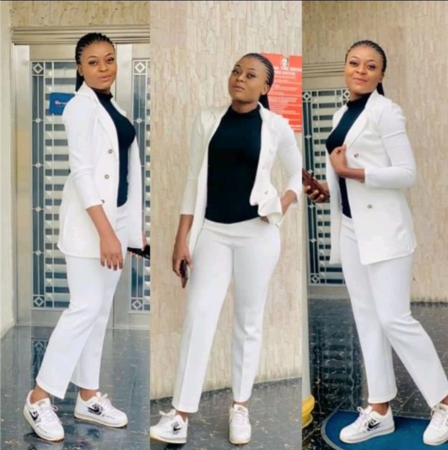 Clothing for work Women Top and Down White